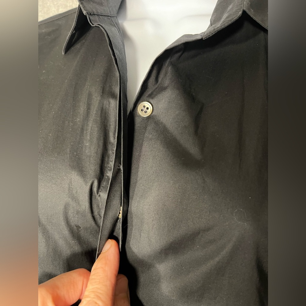 Theory Dress Shirtdress Black - Picture 7 of 10